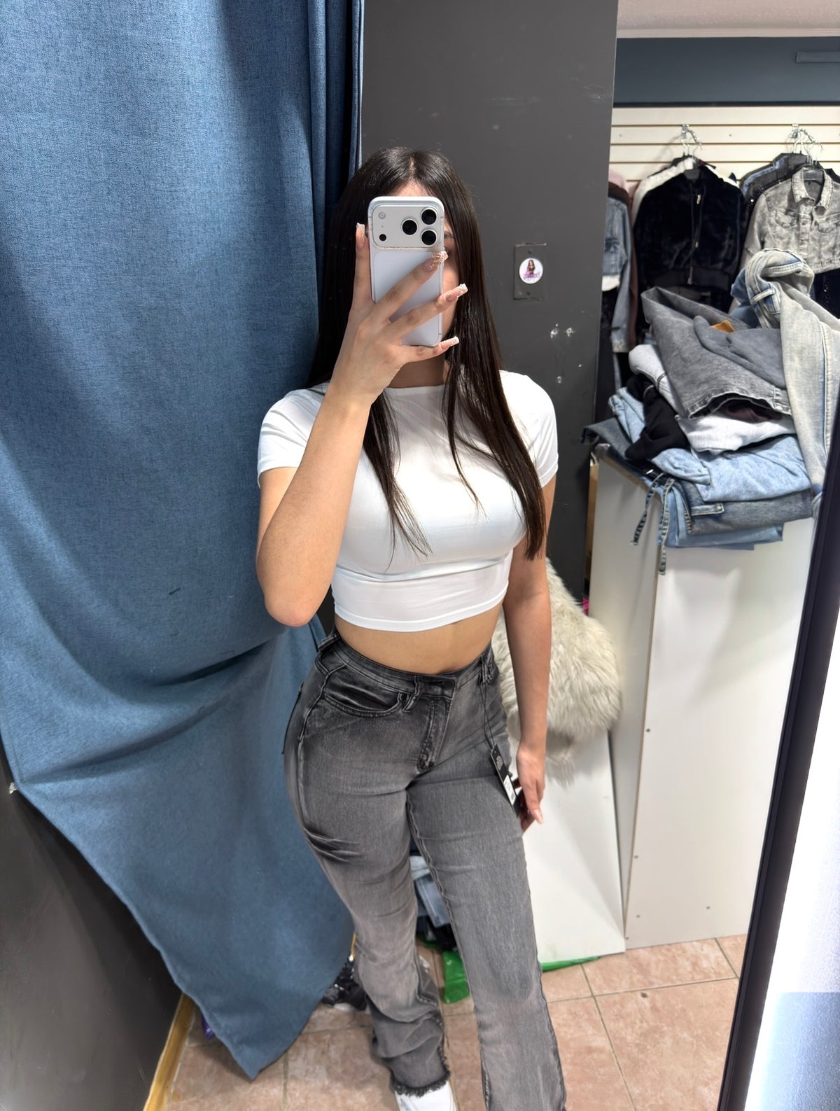 Jeans FN Flare gris